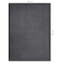 Felpudo de rayas gris antracita 60x80 cm de vidaXL, Felpudos - Ref: Foro24-331593, Precio: 26,23 €, Descuento: %