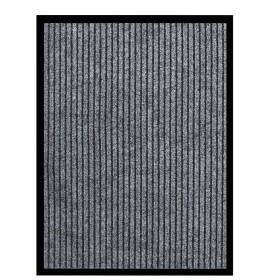 Felpudo de rayas gris 60x80 cm de vidaXL, Felpudos - Ref: Foro24-331605, Precio: 24,94 €, Descuento: %