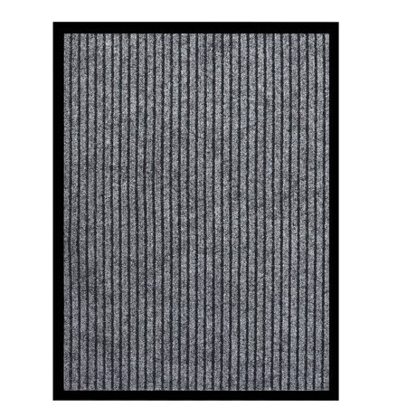 Felpudo de rayas gris 60x80 cm de vidaXL, Felpudos - Ref: Foro24-331605, Precio: 24,94 €, Descuento: %