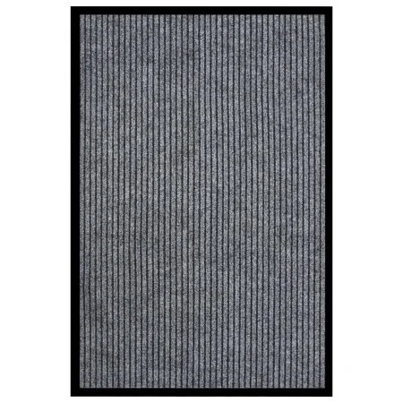Felpudo de rayas gris 80x120 cm de vidaXL, Felpudos - Ref: Foro24-331606, Precio: 35,31 €, Descuento: %