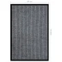 Felpudo de rayas gris 80x120 cm de vidaXL, Felpudos - Ref: Foro24-331606, Precio: 35,31 €, Descuento: %