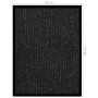 Felpudo de rayas gris antracita 60x80 cm de vidaXL, Felpudos - Ref: Foro24-331608, Precio: 30,71 €, Descuento: %