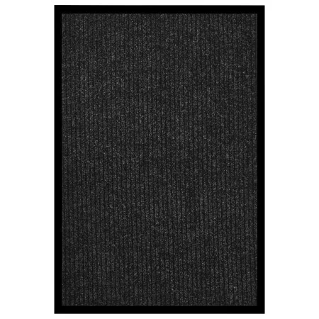 Felpudo de rayas gris antracita 80x120 cm de vidaXL, Felpudos - Ref: Foro24-331609, Precio: 33,26 €, Descuento: %