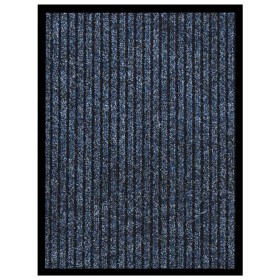 Felpudo de rayas azul 40x60 cm de vidaXL, Felpudos - Ref: Foro24-331610, Precio: 16,19 €, Descuento: %