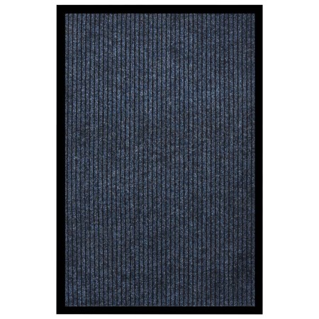 Felpudo de rayas azul 80x120 cm de vidaXL, Felpudos - Ref: Foro24-331612, Precio: 31,96 €, Descuento: %