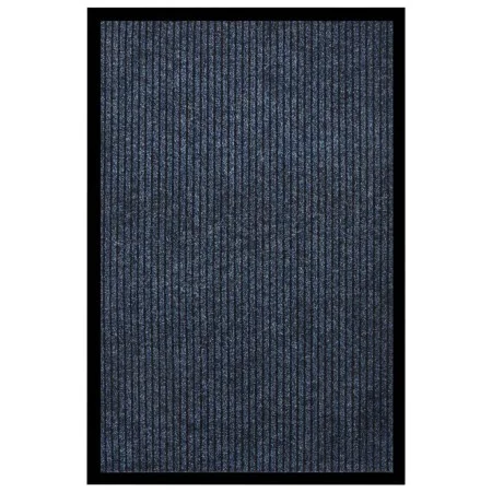 Felpudo de rayas azul 80x120 cm de vidaXL, Felpudos - Ref: Foro24-331612, Precio: 31,45 €, Descuento: %