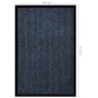 Felpudo de rayas azul 80x120 cm de vidaXL, Felpudos - Ref: Foro24-331612, Precio: 31,96 €, Descuento: %