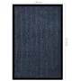 Felpudo de rayas azul 80x120 cm de vidaXL, Felpudos - Ref: Foro24-331612, Precio: 31,45 €, Descuento: %