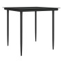 Juego comedor jardín 3 piezas y cojines ratán sintético y acero en Conjuntos de jardín | Comprar online en Foru.es