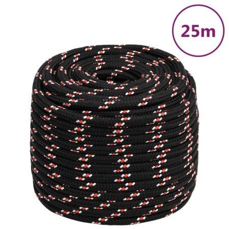 Cuerda de barco polipropileno negra 16 mm 25 m de vidaXL, Sogas y cuerdas metálicas - Ref: Foro24-152360, Precio: 34,68 €, De...