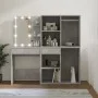 Dresser with LED lights and 2 gray concrete plywood cabinets by vidaXL, Bedroom Dressers - Ref: Foro24-3082030, Price: 189,09...