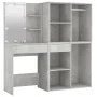 Dresser with LED lights and 2 gray concrete plywood cabinets by vidaXL, Bedroom Dressers - Ref: Foro24-3082030, Price: 189,09...