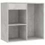 Dresser with LED lights and 2 gray concrete plywood cabinets by vidaXL, Bedroom Dressers - Ref: Foro24-3082030, Price: 189,09...