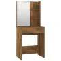 Smoked Oak Plywood LED Vanity Set by vidaXL, Bedroom Dressers - Ref: Foro24-3114136, Price: 96,58 €, Discount: %