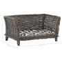 Cesta para perros con cojín sauce natural gris 50x33x30 cm en Camas para perros | Comprar online en Foru.es