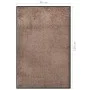 Felpudo marrón 80x120 cm de vidaXL, Felpudos - Ref: Foro24-331588, Precio: 42,63 €, Descuento: %