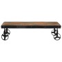 Mesa de centro con ruedas madera maciza reciclada 100x60x26 cm de vidaXL, Mesas de centro - Ref: Foro24-338016, Precio: 115,1...