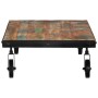Mesa de centro con ruedas madera maciza reciclada 100x60x26 cm de vidaXL, Mesas de centro - Ref: Foro24-338016, Precio: 115,1...