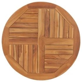 Superficie de mesa redonda madera maciza de teca 2,5 cm 80 cm de vidaXL, Tableros para mesas - Ref: Foro24-48986, Precio: 95,...