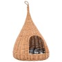 Casa para gatos con cojín y forma de tipi sauce natural 40x60cm en Mobiliario para gatos | Comprar online en Foru.es