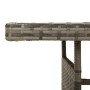 Mesa de jardín ratán PE y acacia maciza gris 160x70x72 cm en Mesas de jardín | Comprar online en Foru.es