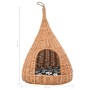 Casa para gatos con cojín y forma de tipi sauce natural 40x60cm en Mobiliario para gatos | Comprar online en Foru.es