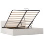 Cama canapé hidráulica cuero sintético blanco 160x200 cm de vidaXL, Camas y somieres - Ref: Foro24-285520, Precio: 310,82 €, ...
