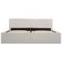Cama canapé hidráulica cuero sintético blanco 160x200 cm de vidaXL, Camas y somieres - Ref: Foro24-285520, Precio: 310,82 €, ...