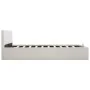 Cama canapé hidráulica cuero sintético blanco 160x200 cm de vidaXL, Camas y somieres - Ref: Foro24-285520, Precio: 329,95 €, ...
