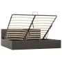 Cama canapé hidráulica cuero sintético gris 180x200cm de vidaXL, Camas y somieres - Ref: Foro24-285527, Precio: 340,60 €, Des...