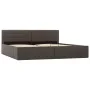 Cama canapé hidráulica cuero sintético gris 180x200cm de vidaXL, Camas y somieres - Ref: Foro24-285527, Precio: 340,60 €, Des...