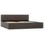 Cama canapé hidráulica cuero sintético gris 180x200cm de vidaXL, Camas y somieres - Ref: Foro24-285527, Precio: 346,91 €, Des...