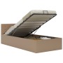 Cama canapé hidráulica cuero sintético capuchino 90x200 cm de vidaXL, Camas y somieres - Ref: Foro24-285528, Precio: 287,86 €...