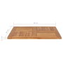Superficie de mesa cuadrada madera maciza de teca 80x80x2,5 cm de vidaXL, Tableros para mesas - Ref: Foro24-48990, Precio: 11...