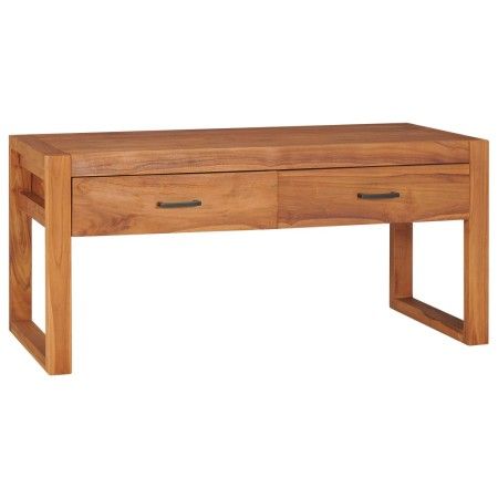 Mueble de TV de madera de teca 100x40x45 cm de vidaXL, Muebles TV - Ref: Foro24-325272, Precio: 133,79 €, Descuento: %