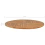 Round table top solid teak wood 2.5 cm 90 cm by vidaXL, Table tops - Ref: Foro24-48987, Price: 118,63 €, Discount: %