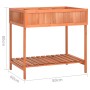 Jardinera huerto madera maciza de abeto 80x60x80 cm en Macetas y jardineras | Comprar online en Foru.es
