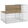 Banco jardín con gaviones madera pino impregnada 92x71x65,5 cm de vidaXL, Bancos de jardín - Ref: Foro24-834382, Precio: 112,...