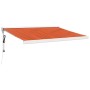 Toldo retráctil aluminio y tela naranja y marrón 3,5x2,5 m de vidaXL, Toldos - Ref: Foro24-3154592, Precio: 906,70 €, Descuen...