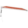 Toldo retráctil aluminio y tela naranja y marrón 4,5x3 m de vidaXL, Toldos - Ref: Foro24-3154594, Precio: 796,33 €, Descuento: %
