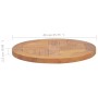 Superficie de mesa redonda madera maciza de teca 2,5 cm 40 cm de vidaXL, Tableros para mesas - Ref: Foro24-316153, Precio: 41...