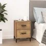 Mesita de noche madera maciza de pino marrón 36x30x45 cm de vidaXL, Mesitas de noche - Ref: Foro24-349911, Precio: 102,64 €, ...