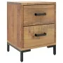 Mesita de noche madera maciza de pino marrón 36x30x45 cm de vidaXL, Mesitas de noche - Ref: Foro24-349911, Precio: 102,64 €, ...