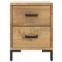 Mesita de noche madera maciza de pino marrón 36x30x45 cm de vidaXL, Mesitas de noche - Ref: Foro24-349911, Precio: 102,64 €, ...