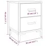 Mesita de noche madera maciza de pino marrón 36x30x45 cm de vidaXL, Mesitas de noche - Ref: Foro24-349911, Precio: 102,64 €, ...