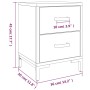 Mesita de noche madera maciza de pino marrón 36x30x45 cm de vidaXL, Mesitas de noche - Ref: Foro24-349911, Precio: 108,26 €, ...