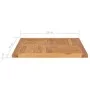 Superficie de mesa de madera maciza de teca 70x70x2,5 cm de vidaXL, Tableros para mesas - Ref: Foro24-48989, Precio: 101,11 €...
