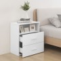 Mesita de noche color blanco 50x32x60 cm de vidaXL, Mesitas de noche - Ref: Foro24-803272, Precio: 61,27 €, Descuento: %