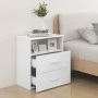 Mesita de noche color blanco 50x32x60 cm de vidaXL, Mesitas de noche - Ref: Foro24-803272, Precio: 60,04 €, Descuento: %