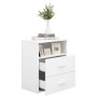 Mesita de noche color blanco 50x32x60 cm de vidaXL, Mesitas de noche - Ref: Foro24-803272, Precio: 61,27 €, Descuento: %